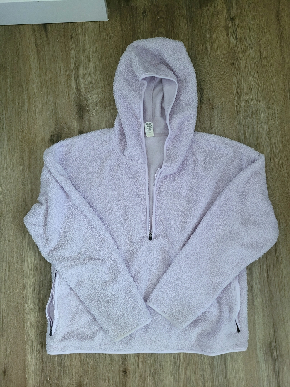 Xersion Lavender Plush Half-Zip Teddy Jacket